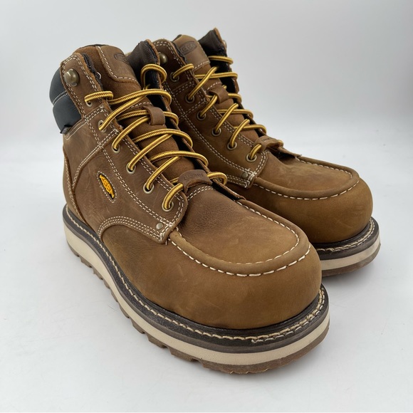 NIB! Keen Men’s Cincinnati 6” Brown Waterproof Carbon-Fiber Toe Work Boot - SZ 9 - Picture 12 of 12